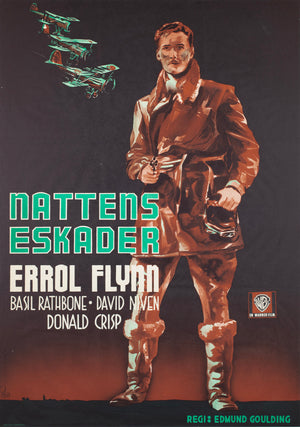 The Dawn Patrol 1938 Swedish Film Poster Gösta Åberg