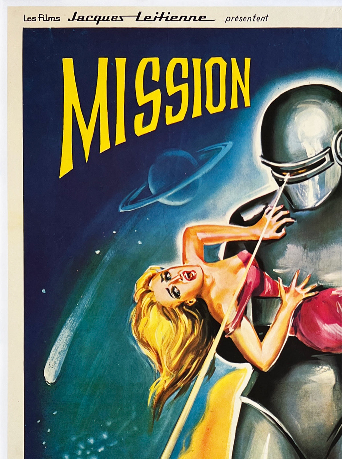 The Day the Earth Stood Still R1960s French Grande Film Movie Poster - detail