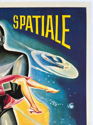 The Day the Earth Stood Still R1960s French Grande Film Movie Poster - detail