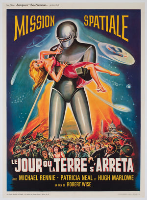 The Day the Earth Stood Still R1960s French Moyenne Film Poster