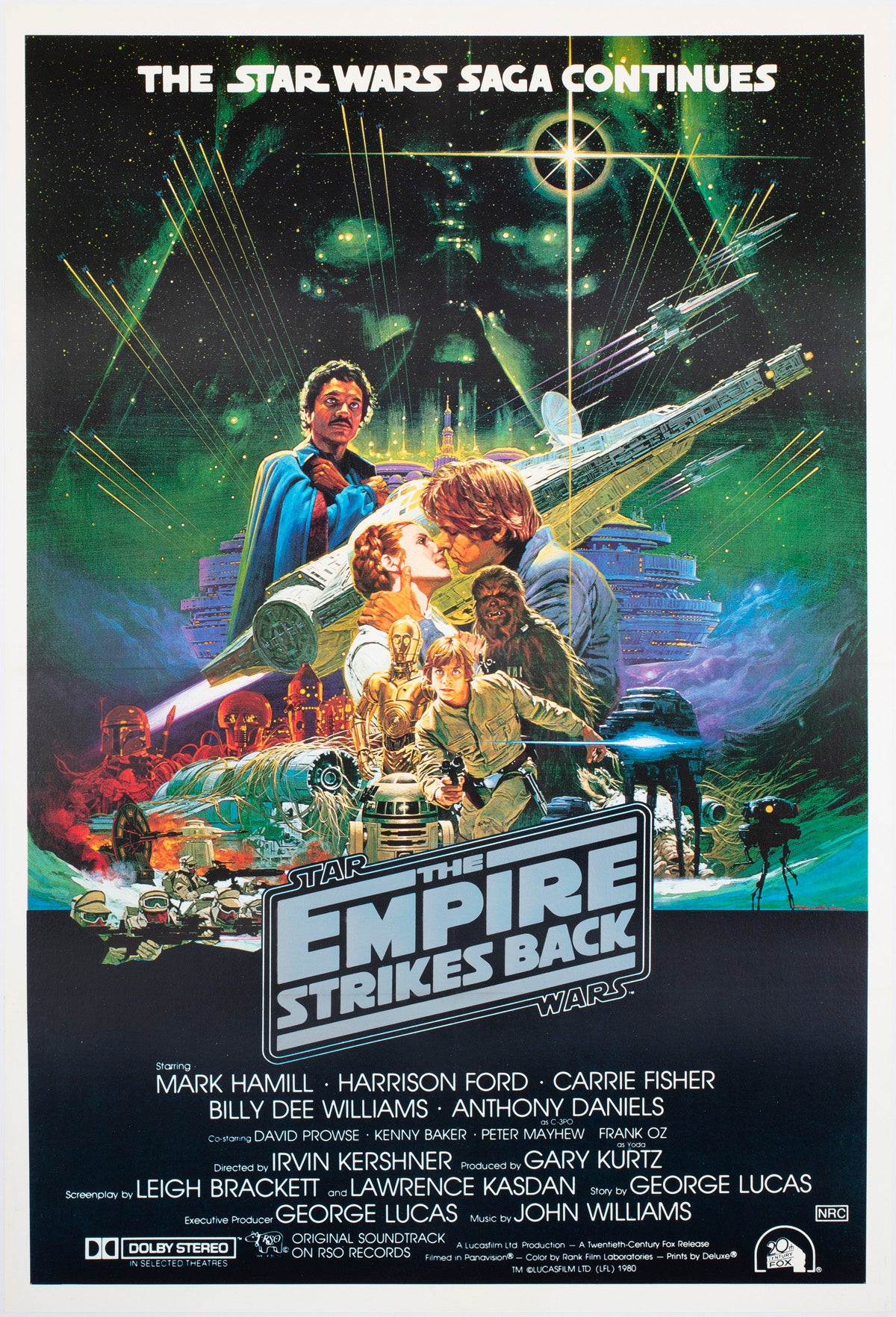 the empire strikes back 1980 australian 1 sheet film movie poster noriyoshi ohrai