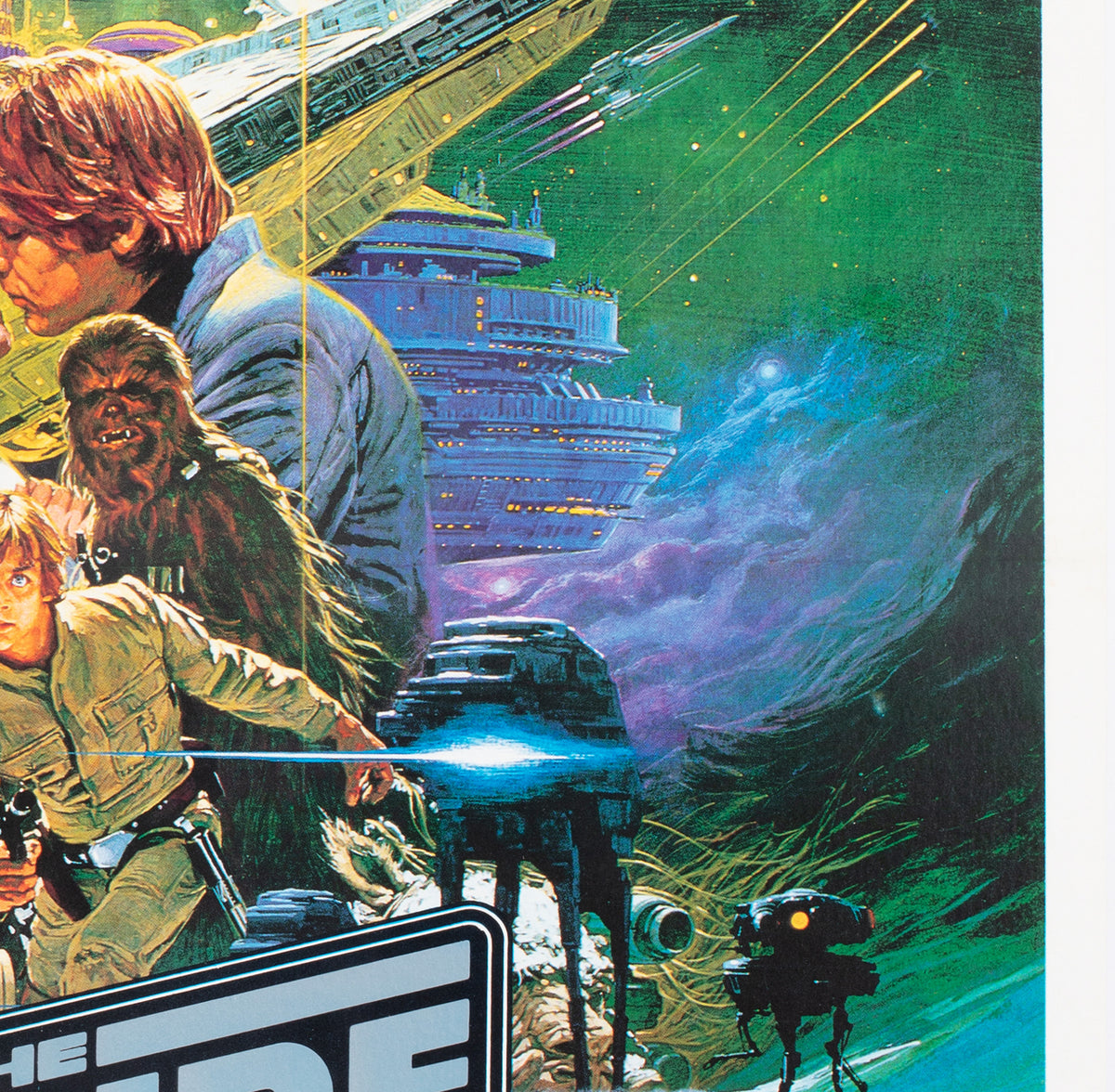 the empire strikes back 1980 australian 1 sheet film movie poster noriyoshi ohrai - detail
