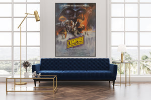 The Empire Strikes Back 1980 French Grande Film Movie GWTW Poster, Roger Kastel