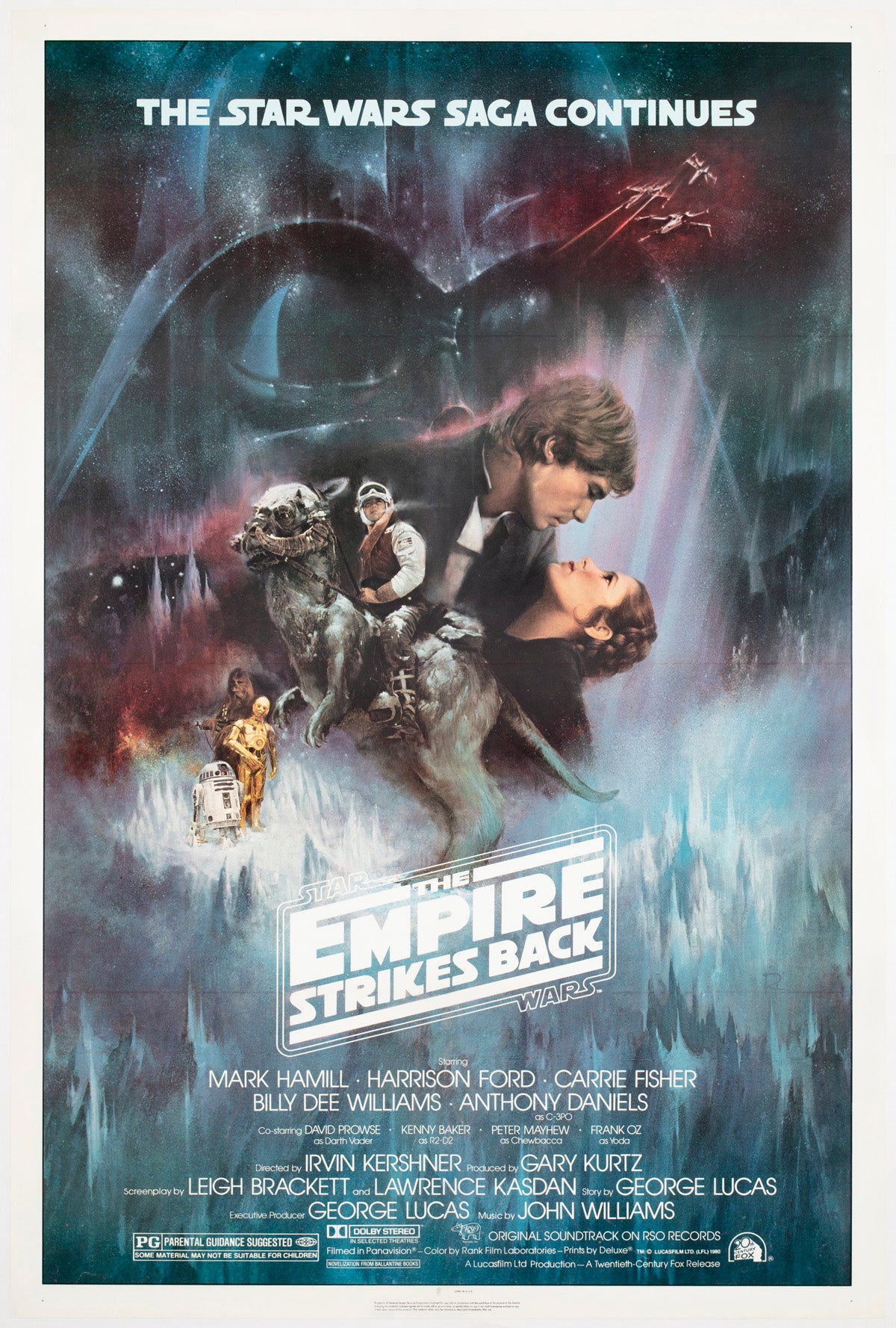 The Empire Strikes Back 1980 US 1 Sheet NSS GWTW Film Movie Poster Roger Kastel