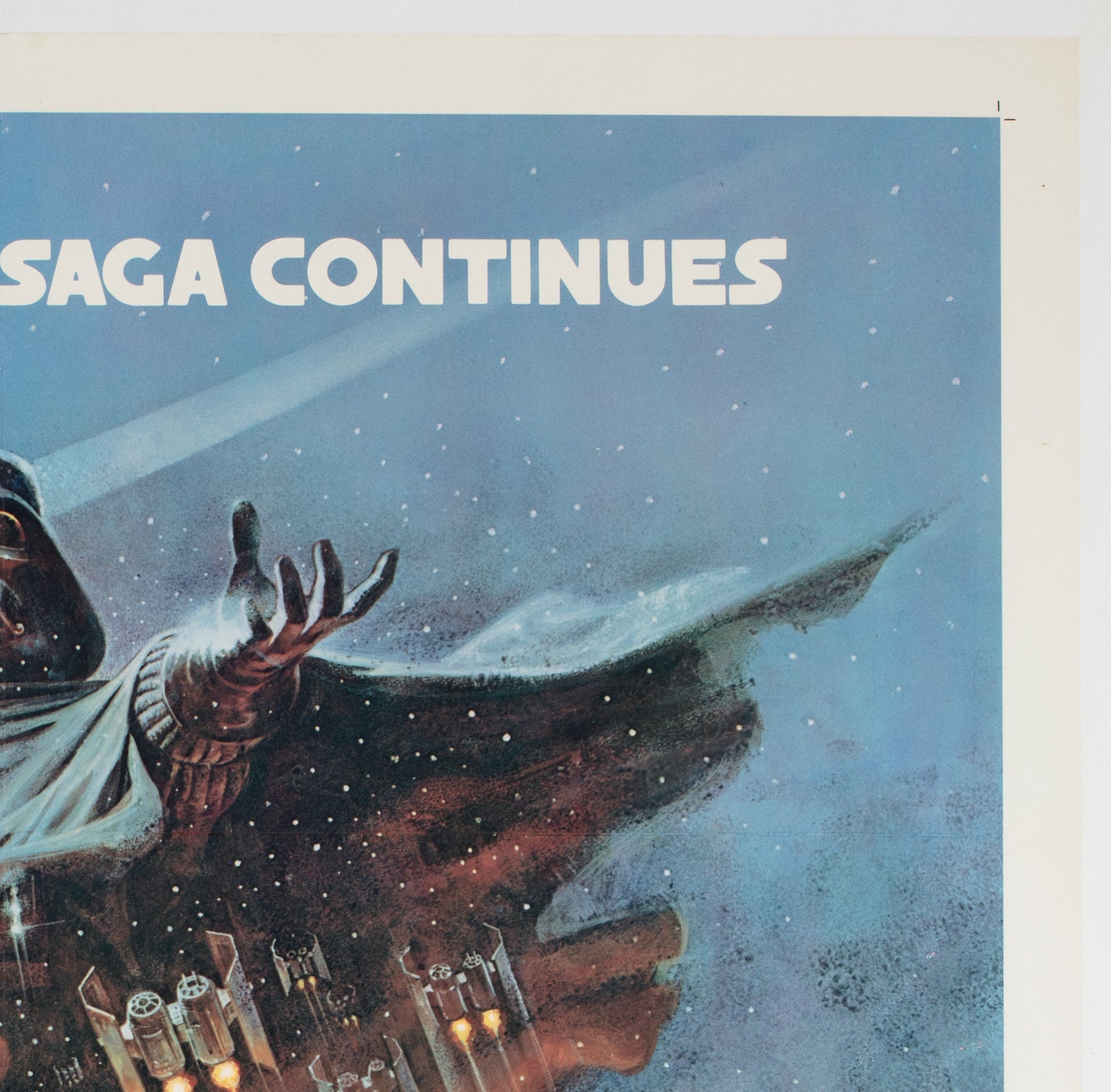 The Empire Strikes Back 1980 US 1 Sheet Style B Film Movie Poster, Tom Jung - detail