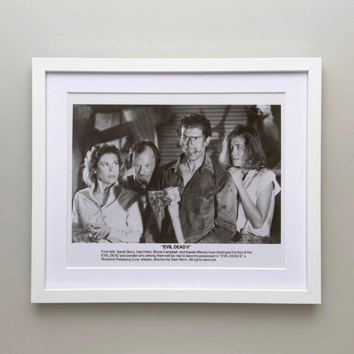 The Evil Dead 2 1987 Film Movie Press Publicity Still Framed