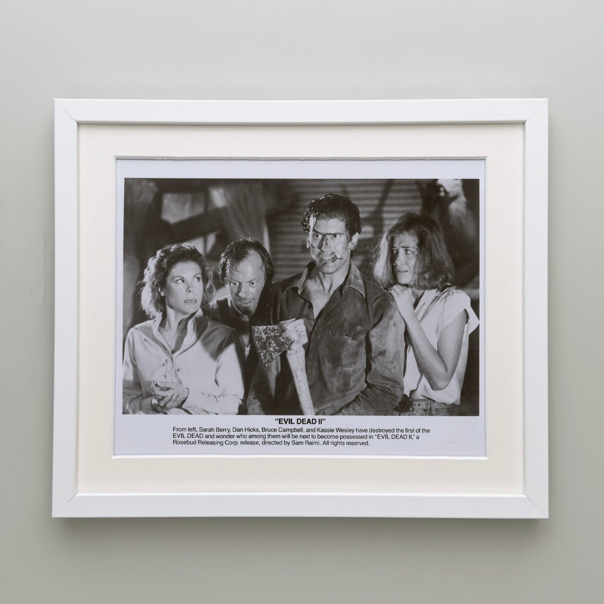 The Evil Dead 2 1987 Film Movie Press Publicity Still Framed