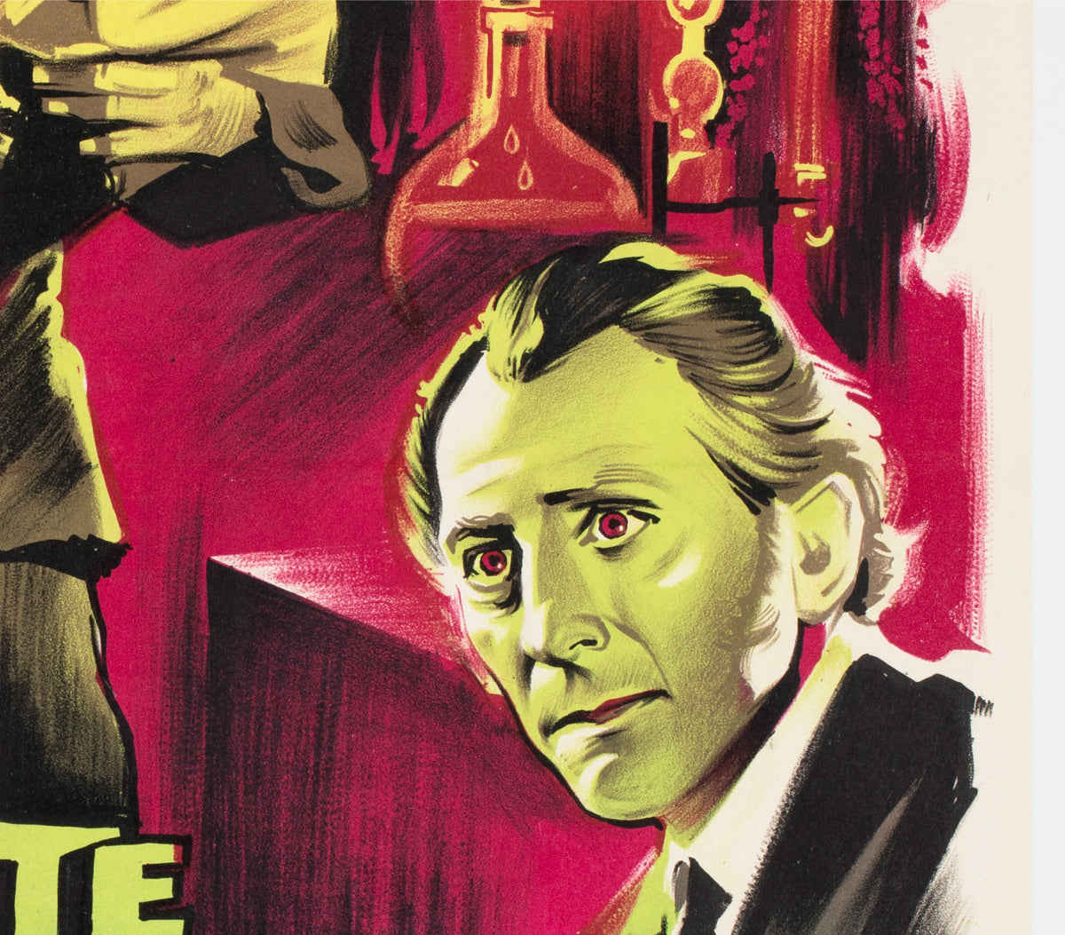 The Evil of Frankenstein 1965 French Moyenne Film Poster Boris Grinsson - detail