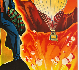 The Fabulous World of Jules Verne 1961 French Grande Film Movie Poster, Roger Soubie - detail