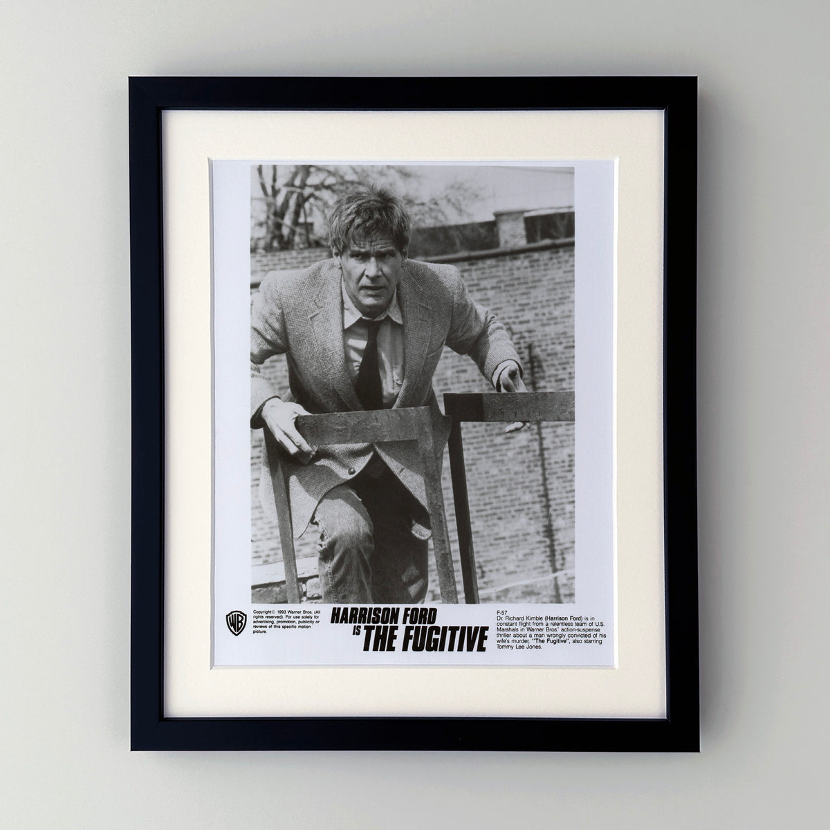 The Fugative 1993 Film Movie Press Publicity Still Framed