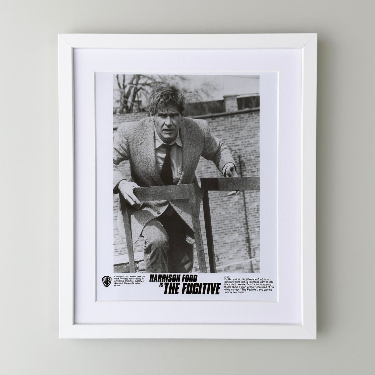 The Fugative 1993 Film Movie Press Publicity Still Framed