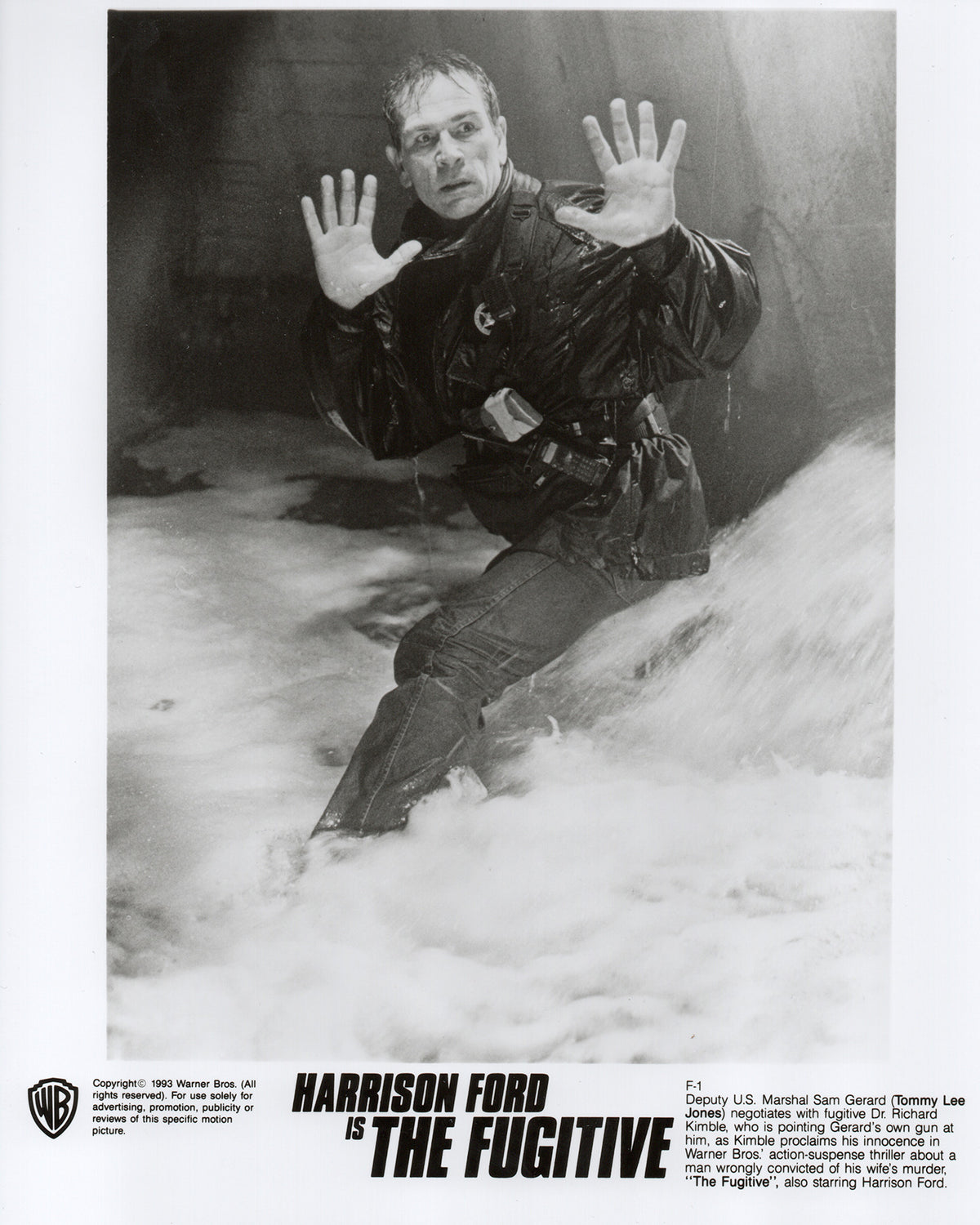The Fugative 1993 Film Movie Press Publicity Still Framed
