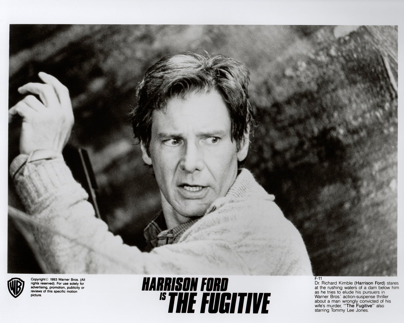 The Fugitive 1993 Film Movie Press Publicity Still Framed