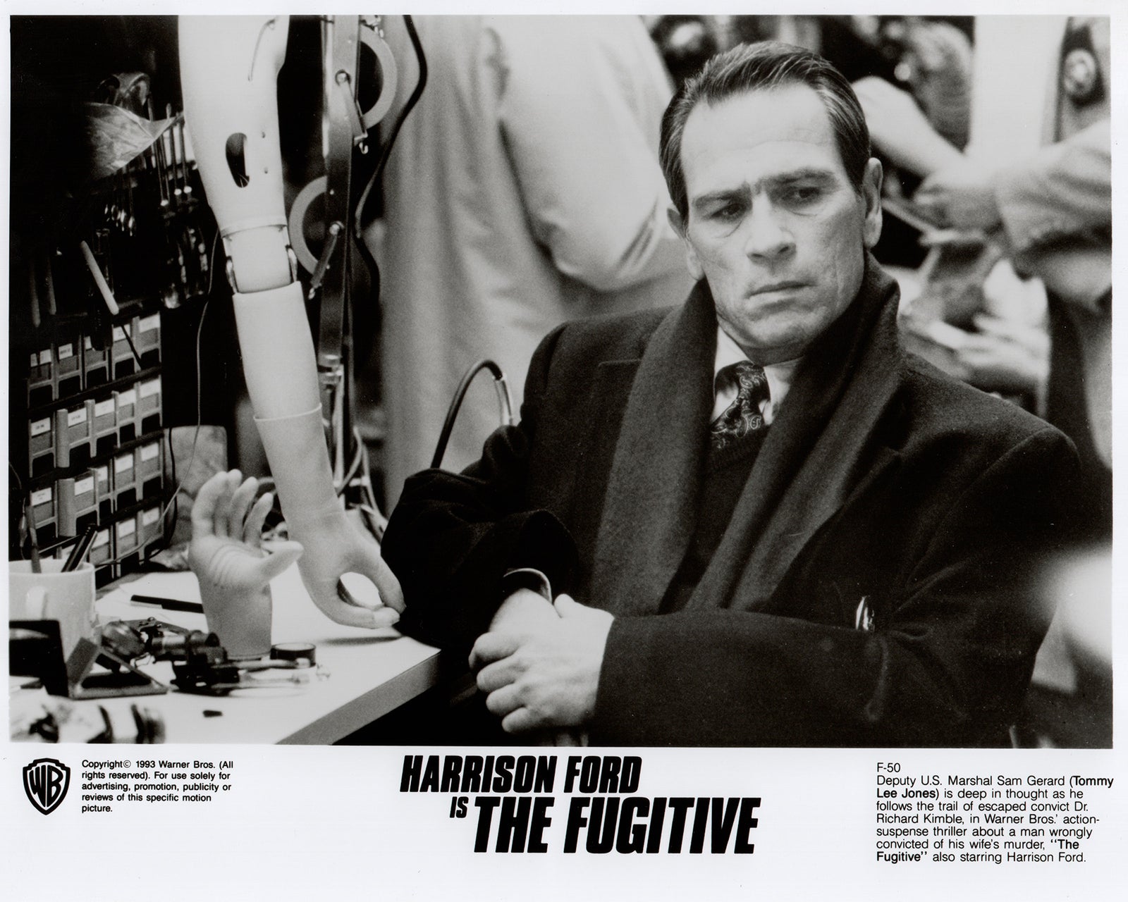 The Fugitive 1993 Film Movie Press Publicity Still Framed