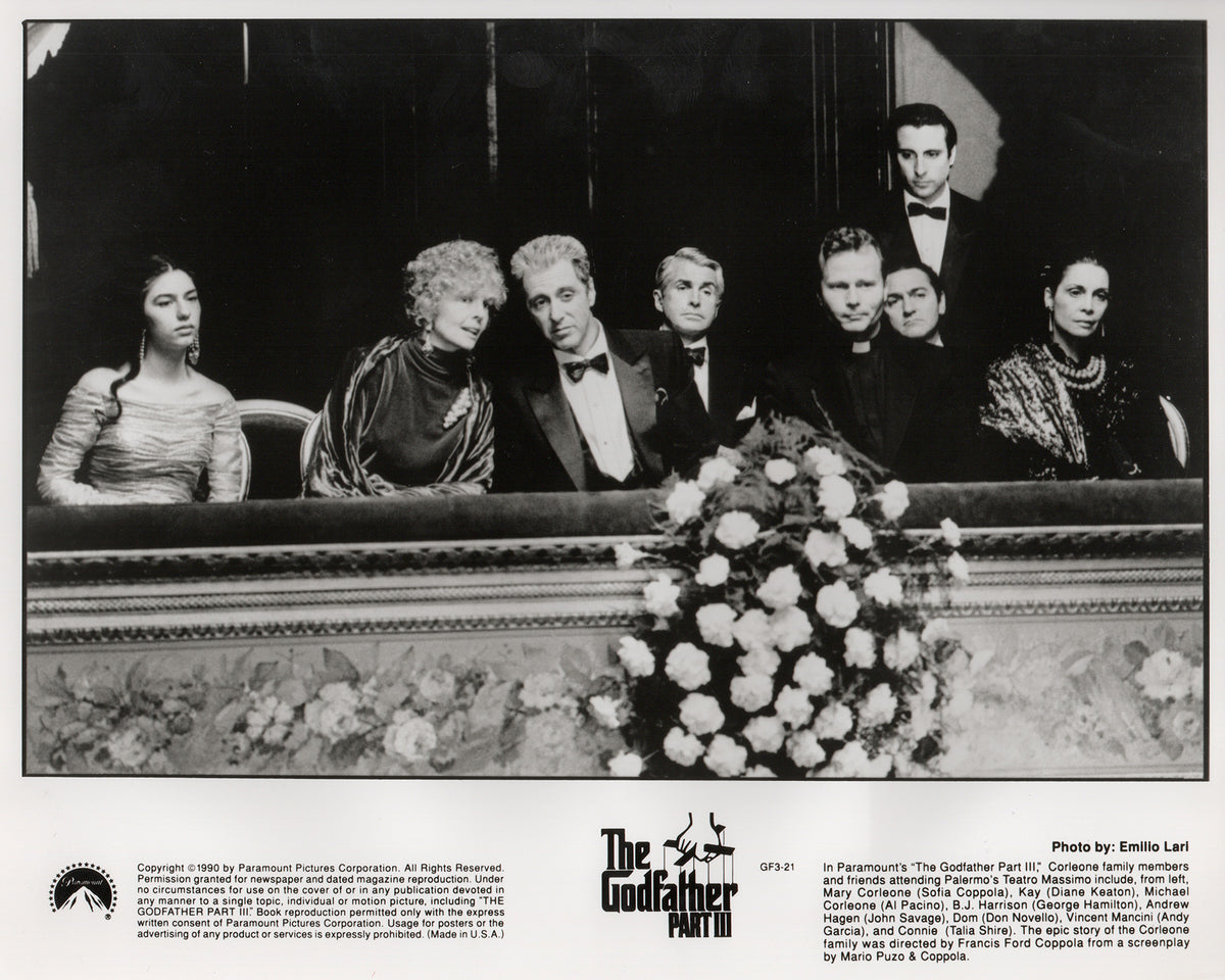 The Godfather Part 3 1990 Film Movie Press Publicity Still Framed