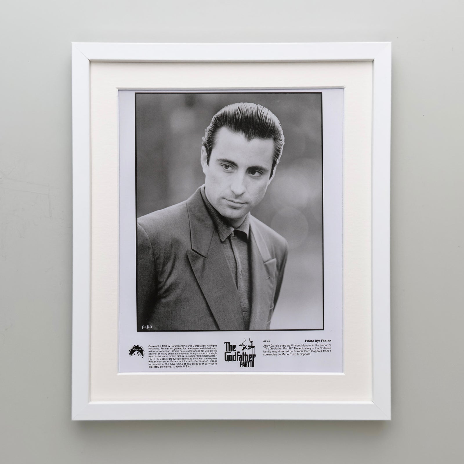 The Godfather Part 3 1990 Film Movie Press Publicity Still Framed