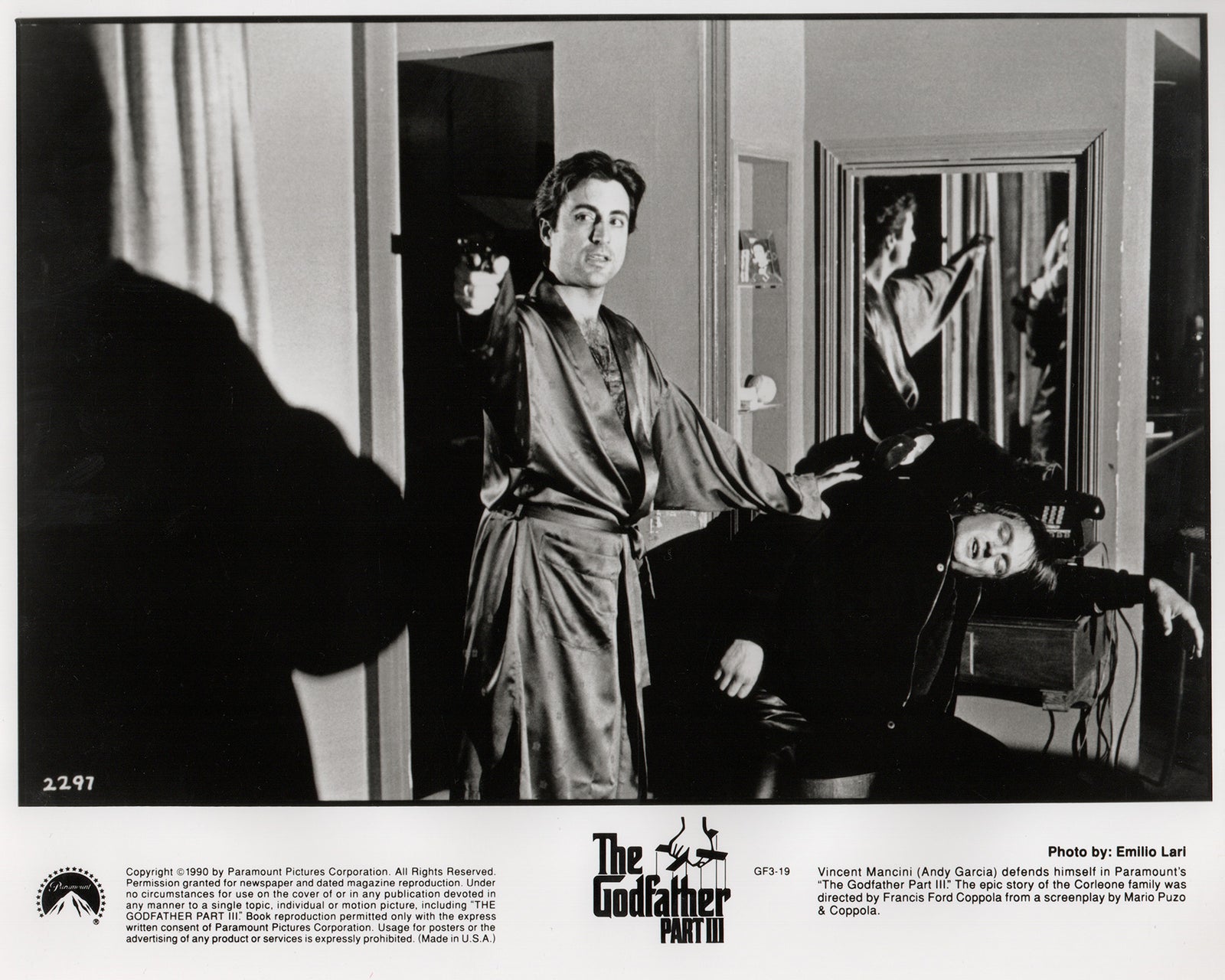 The Godfather Part 3 1990 Film Movie Press Publicity Still Framed
