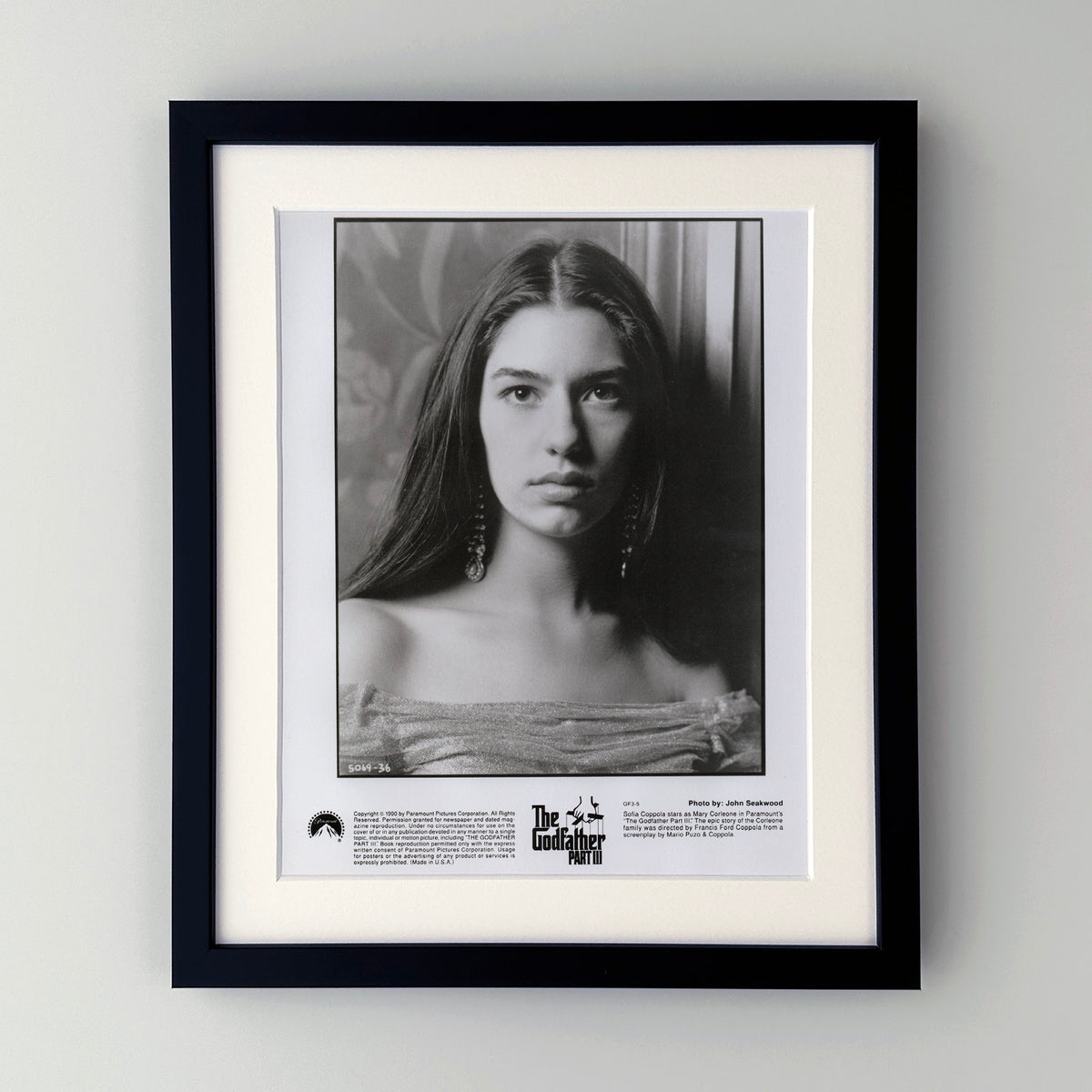 The Godfather Part 3 1990 Film Movie Press Publicity Still Framed