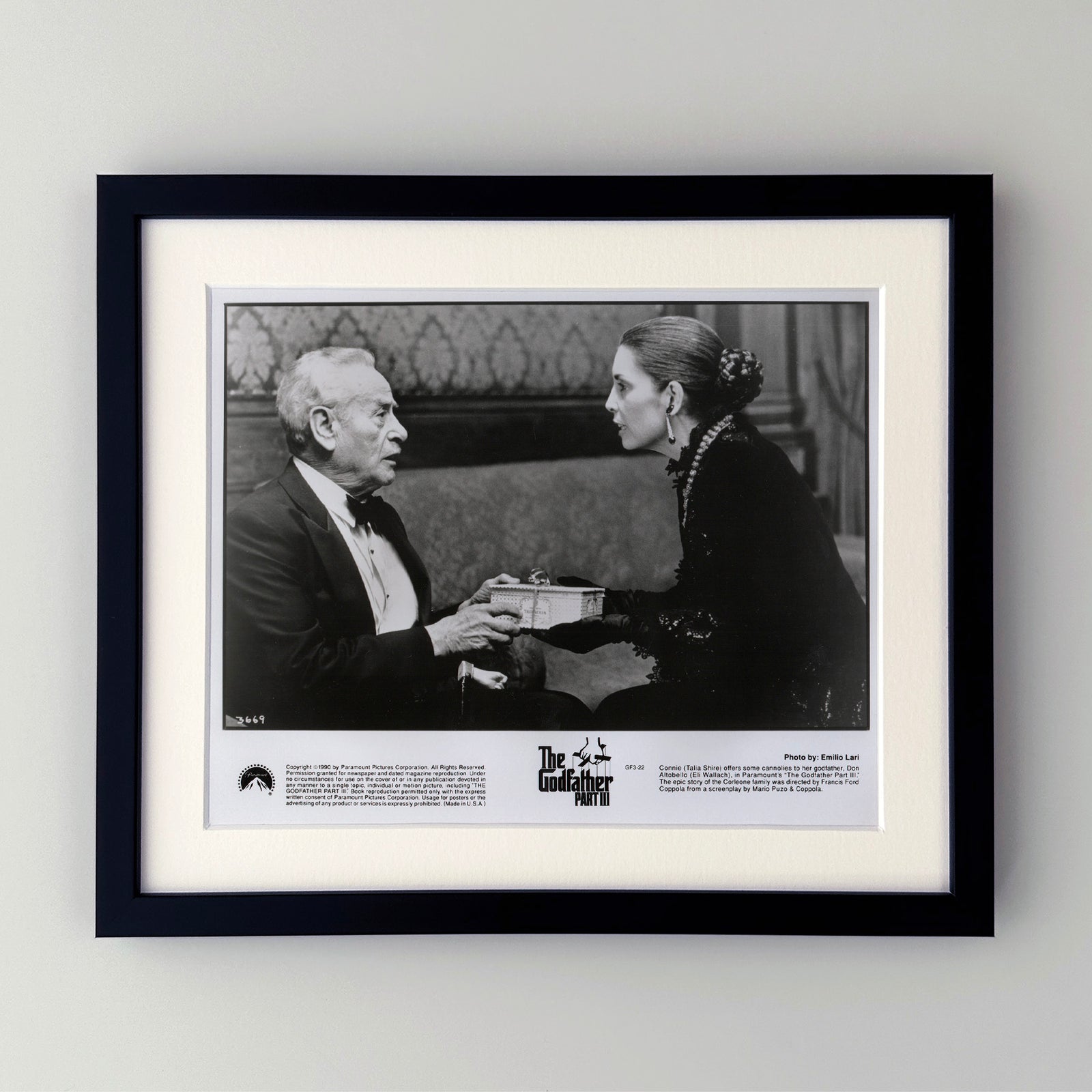The Godfather Part 3 1990 Film Movie Press Publicity Still Framed
