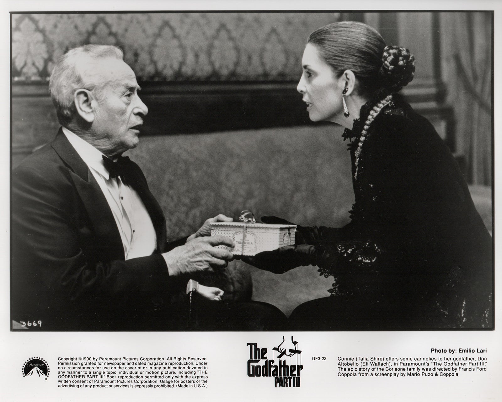 The Godfather Part 3 1990 Film Movie Press Publicity Still Framed
