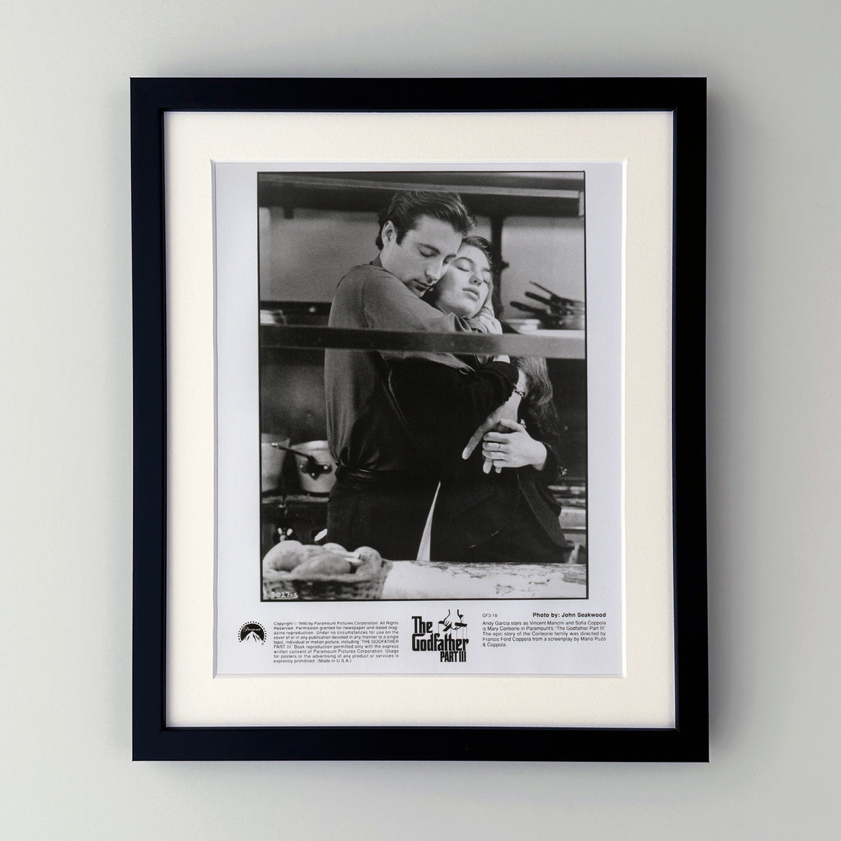 The Godfather Part 3 1990 Film Movie Press Publicity Still Framed