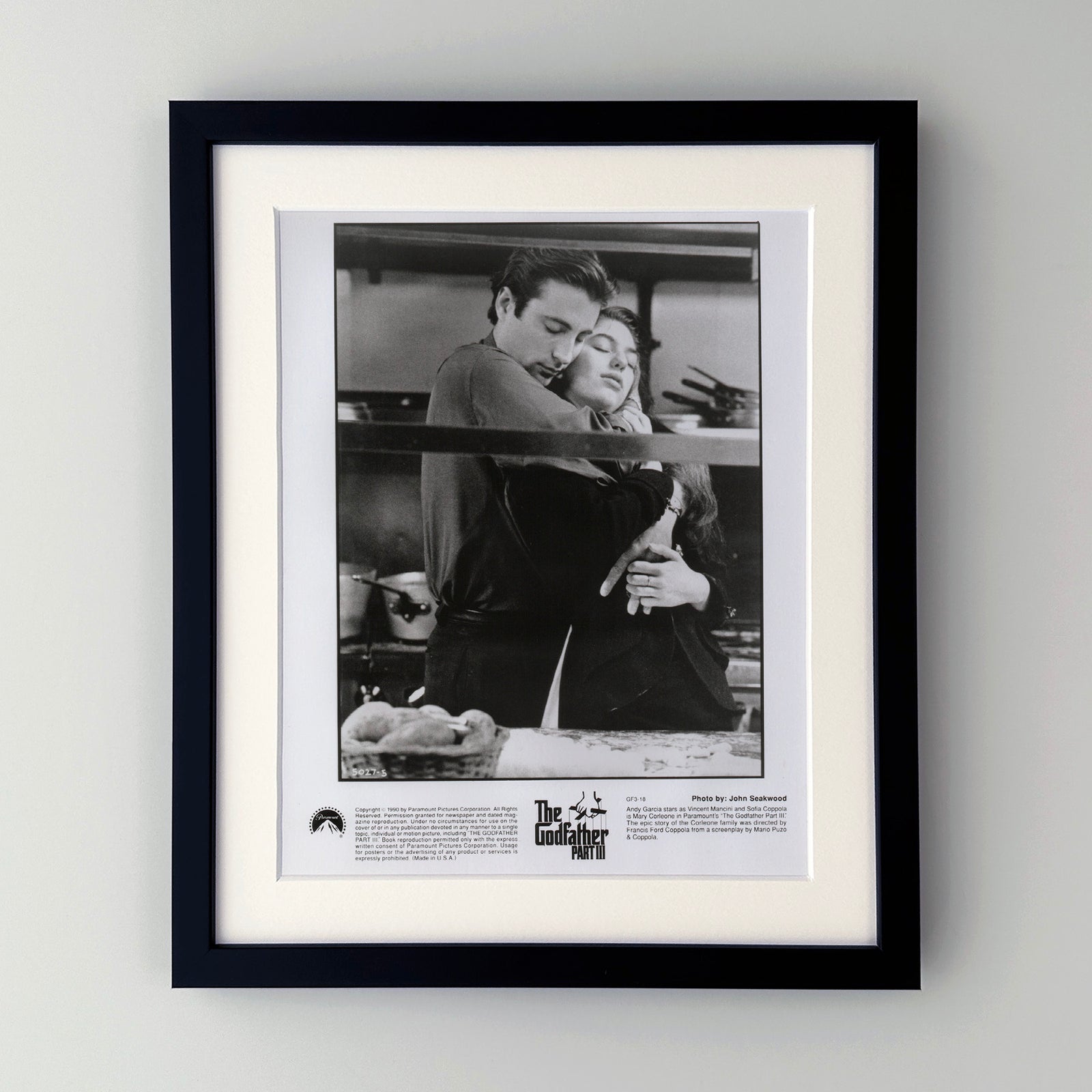 The Godfather Part 3 1990 Film Movie Press Publicity Still Framed
