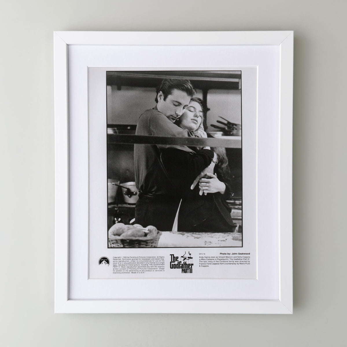 The Godfather Part 3 1990 Film Movie Press Publicity Still Framed