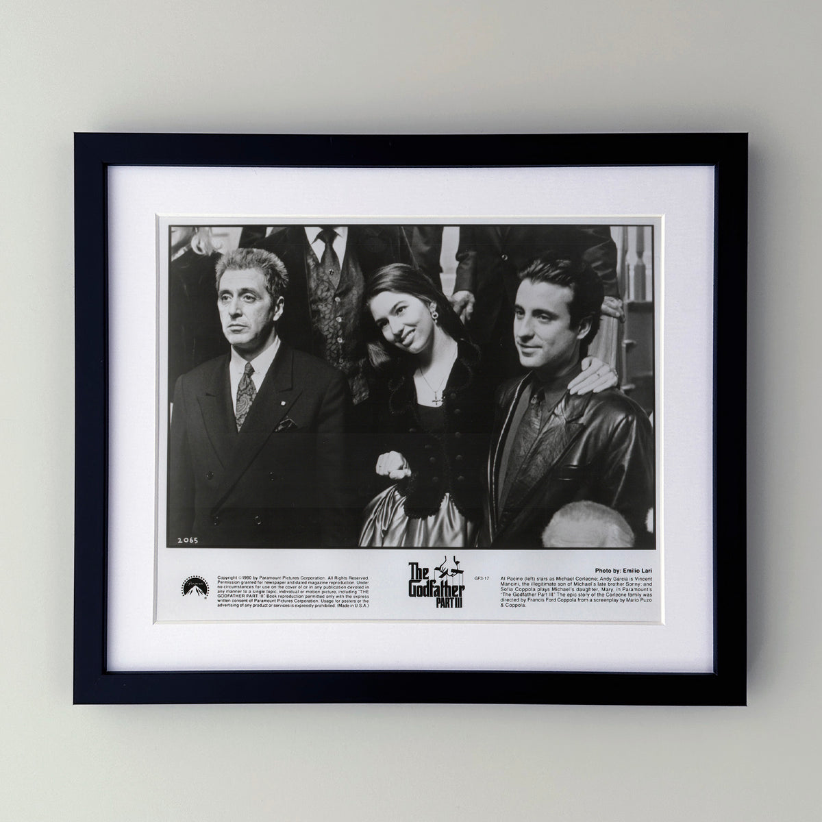 The Godfather Part 3 1990 Film Movie Press Publicity Still Framed