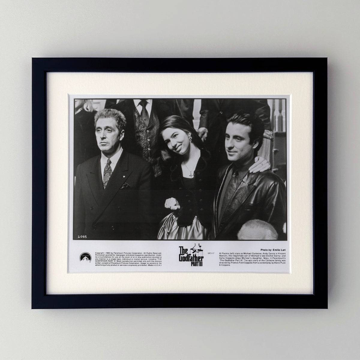 The Godfather Part 3 1990 Film Movie Press Publicity Still Framed