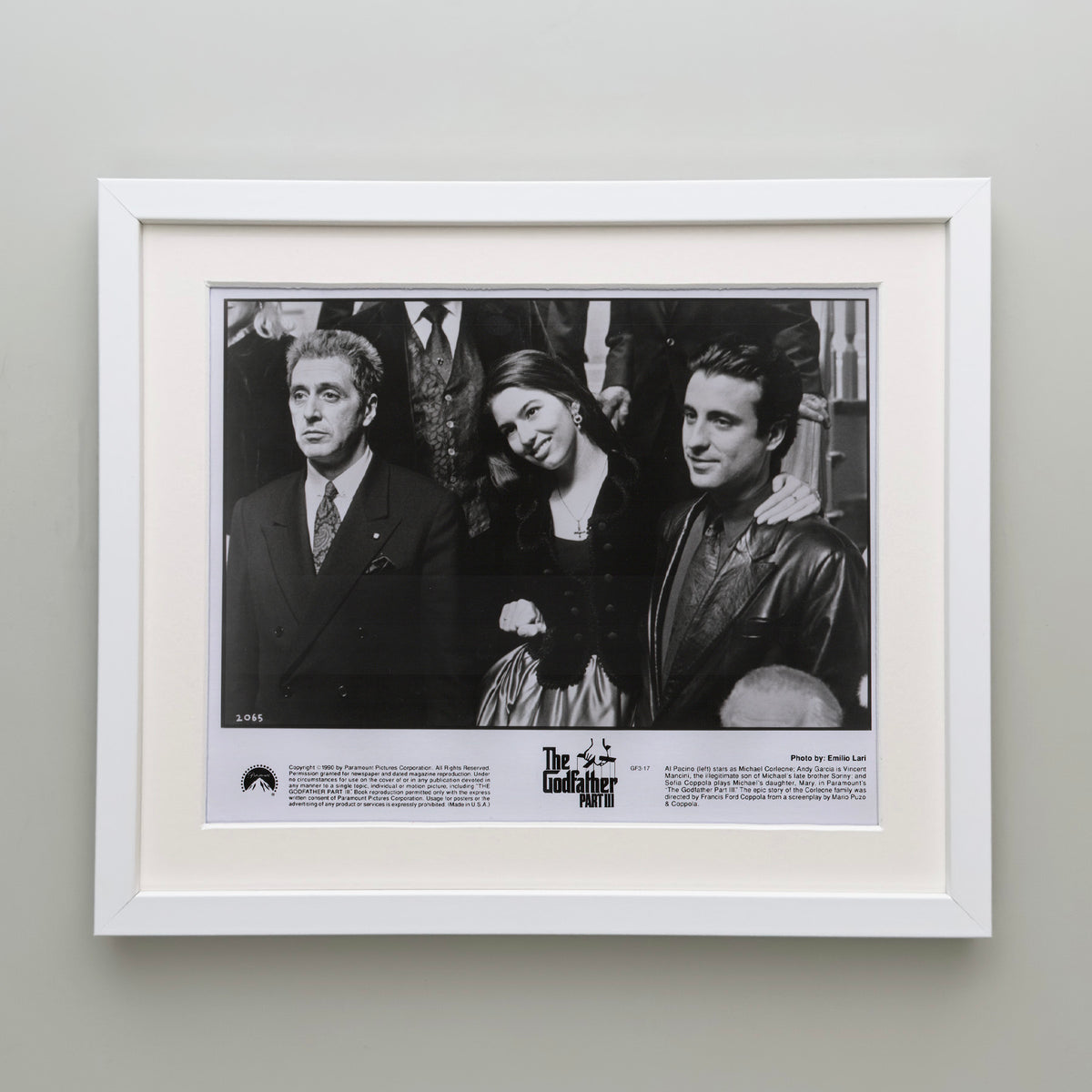 The Godfather Part 3 1990 Film Movie Press Publicity Still Framed