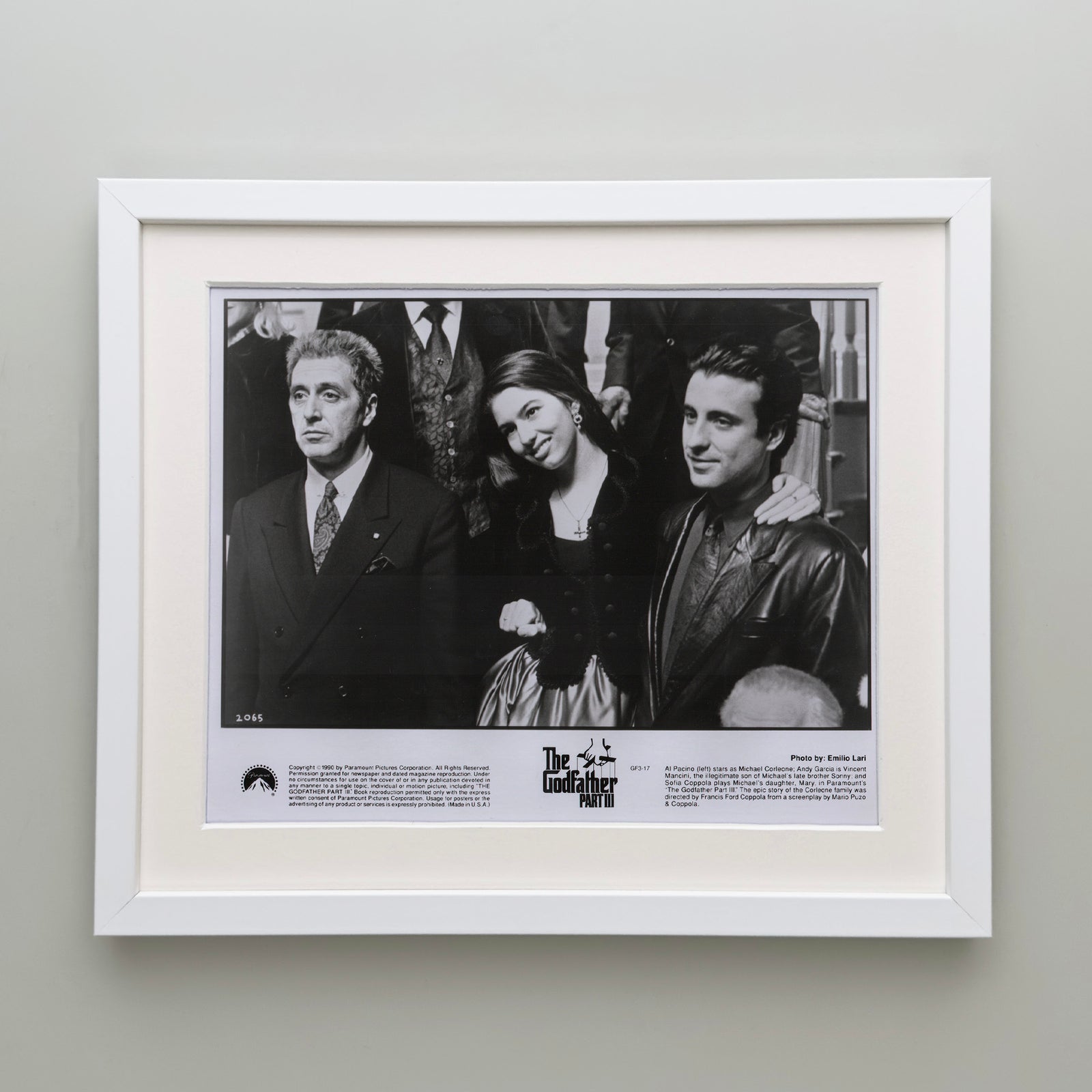The Godfather Part 3 1990 Film Movie Press Publicity Still Framed