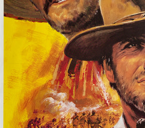 The Good, The Bad, The Ugly 1968 French Movie Grande Film Poster, Jean Mascii - detail