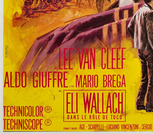 The Good, The Bad, The Ugly 1968 French Movie Grande Film Poster, Jean Mascii - detail