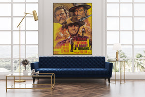 The Good The Bad The Ugly 1968 French Grande Film Poster Jean Mascii