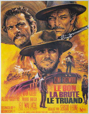 The Good The Bad The Ugly 1968 French Grande Film Poster Jean Mascii