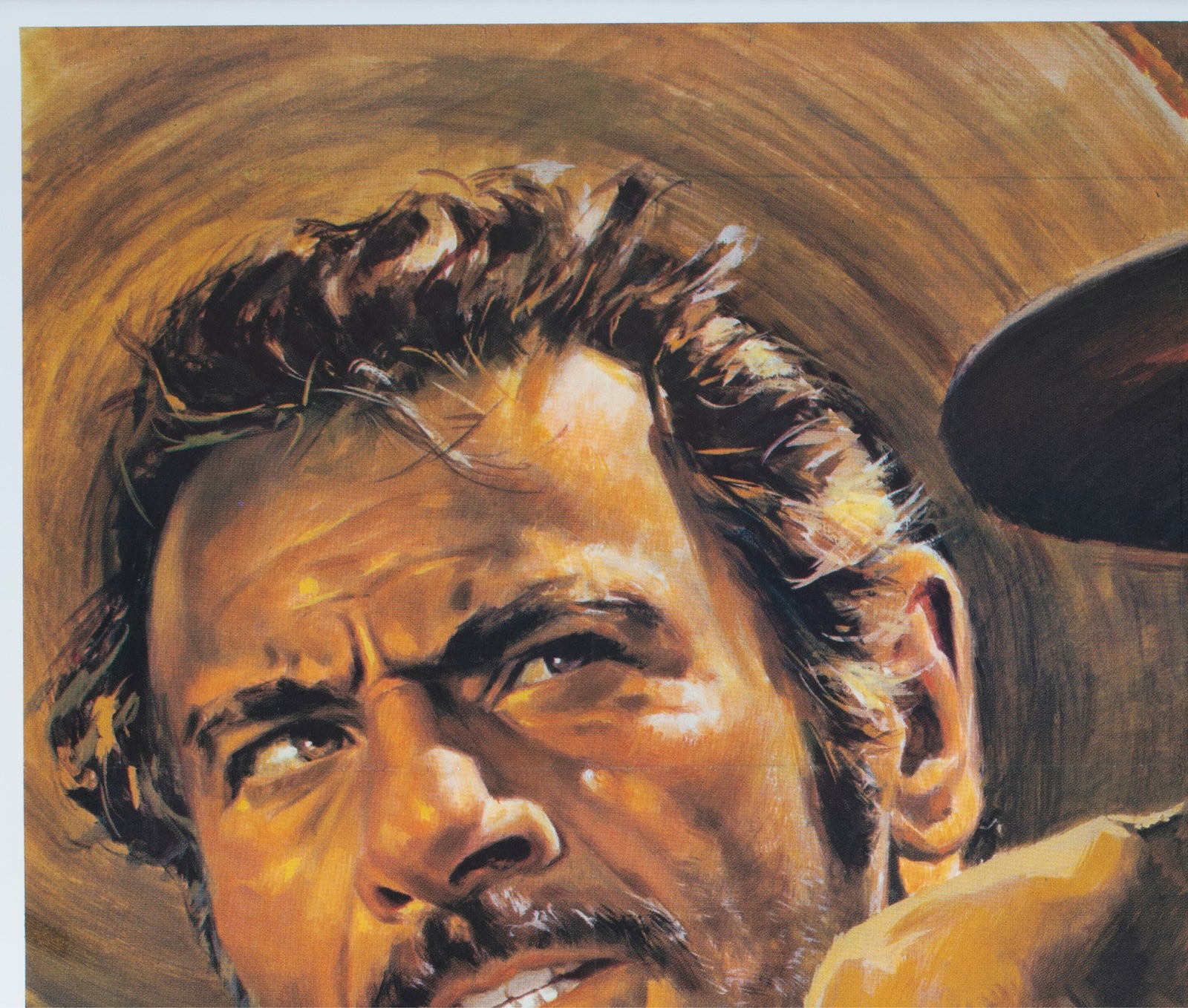 The Good The Bad The Ugly 1968 French Grande Film Poster Jean Mascii - detail