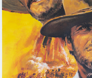 The Good The Bad The Ugly 1968 French Grande Film Poster Jean Mascii - detail