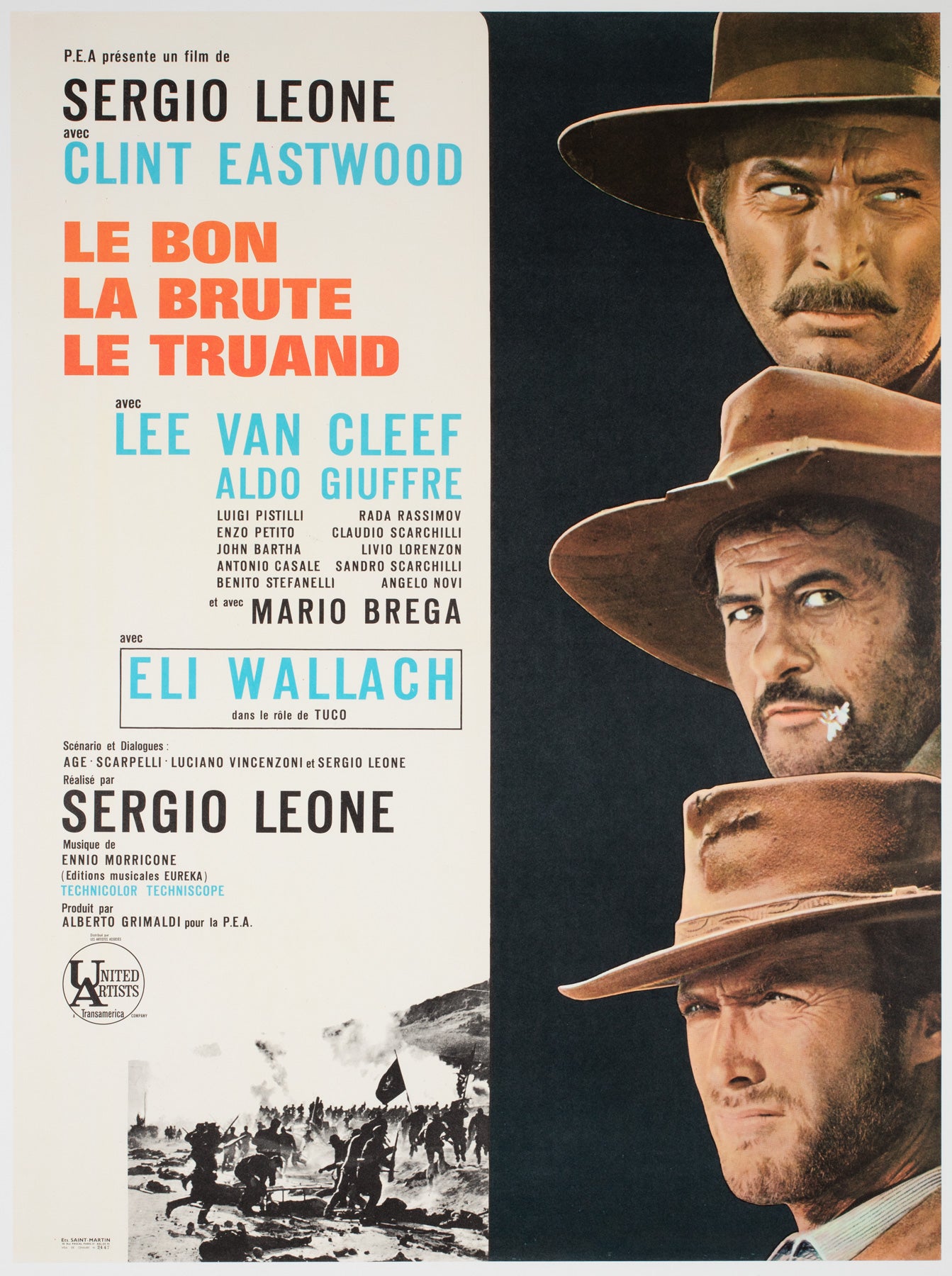 The Good, the Bad and the Ugly 1967 French Moyenne Film Movie Poster