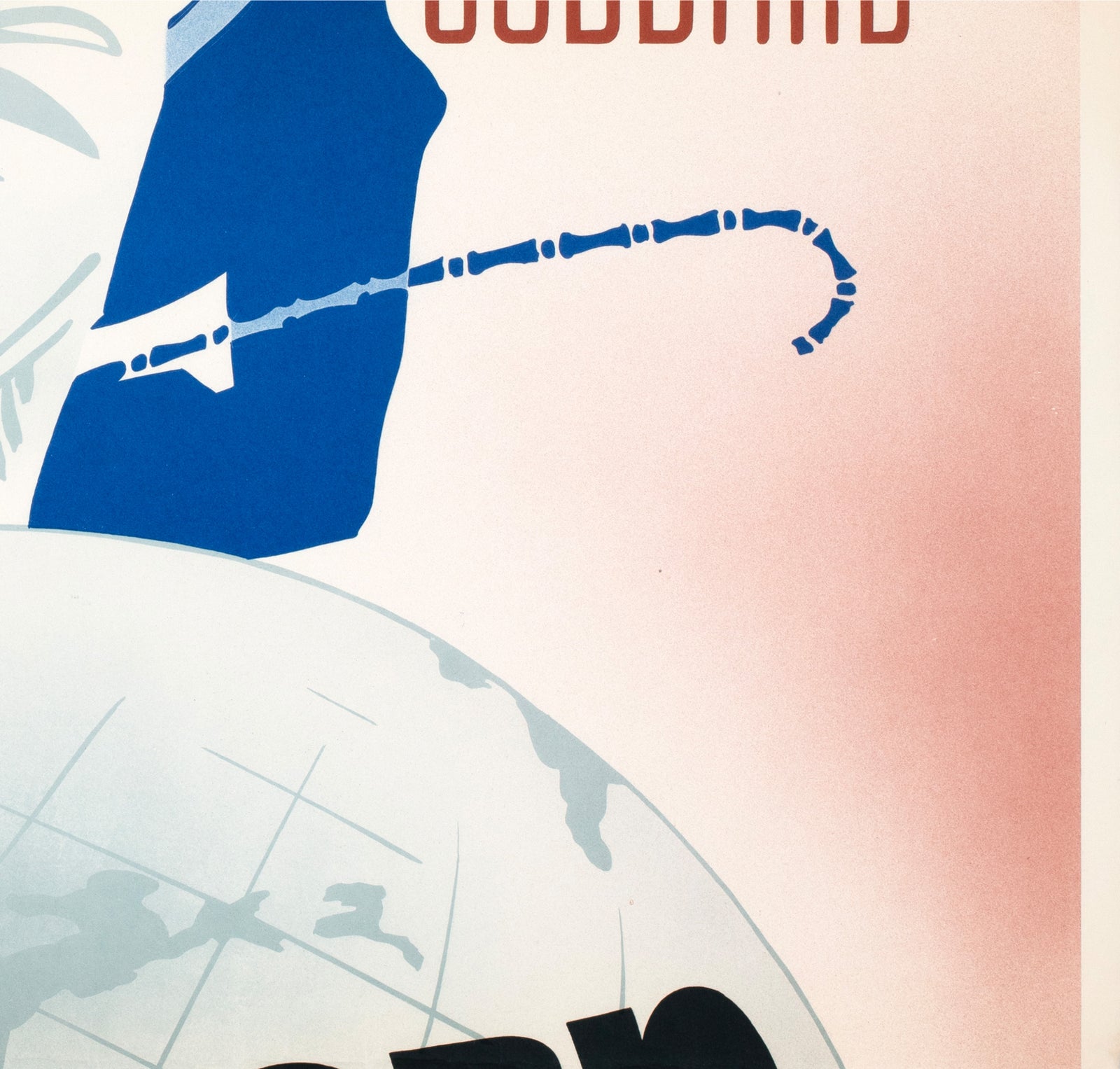 The Great Dictator 1945 Swedish Film Poster Eric Rohman - detail