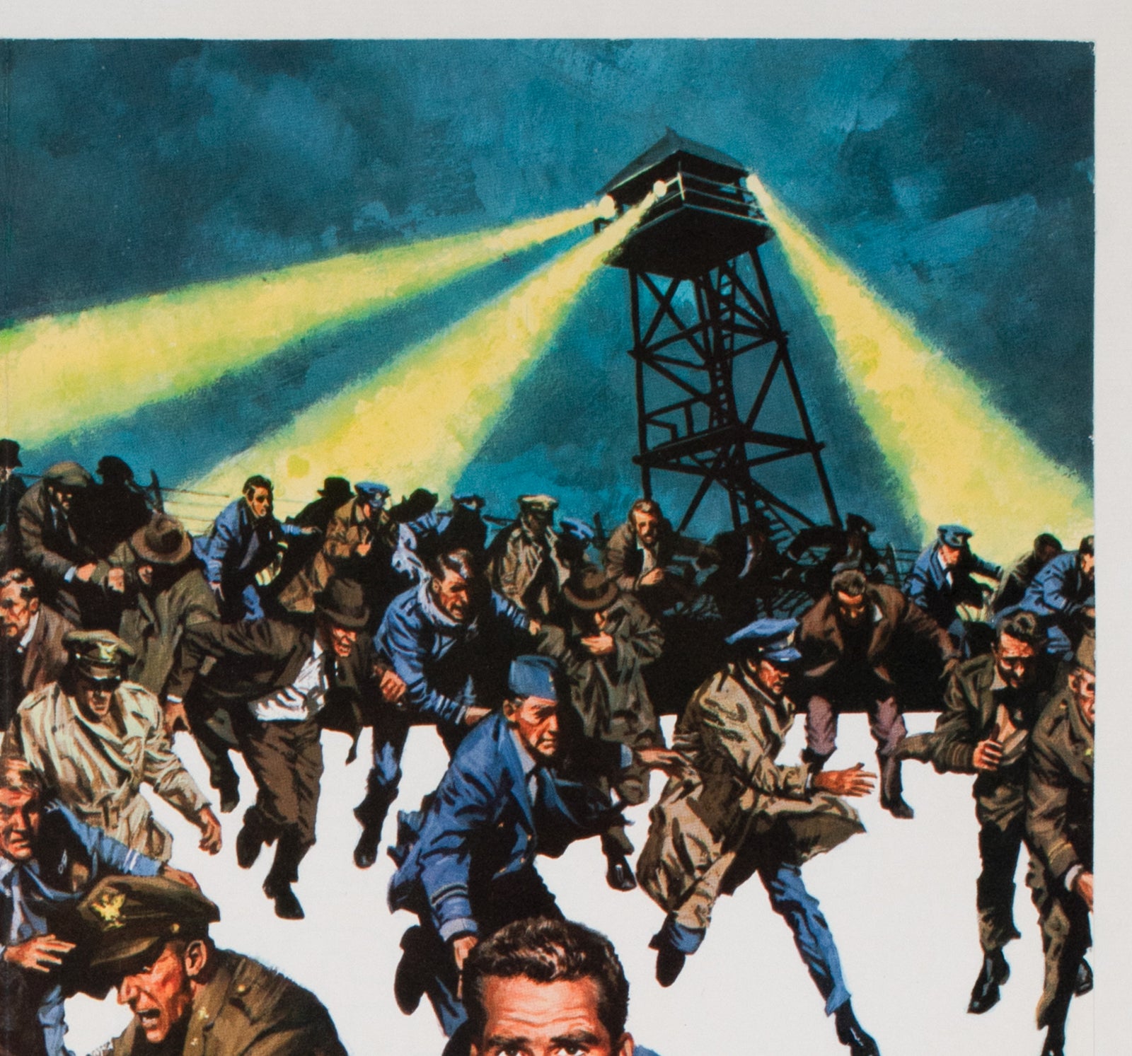 The Great Escape 1963 Promo film movie Brochure Poster, Frank McCarthy - detail