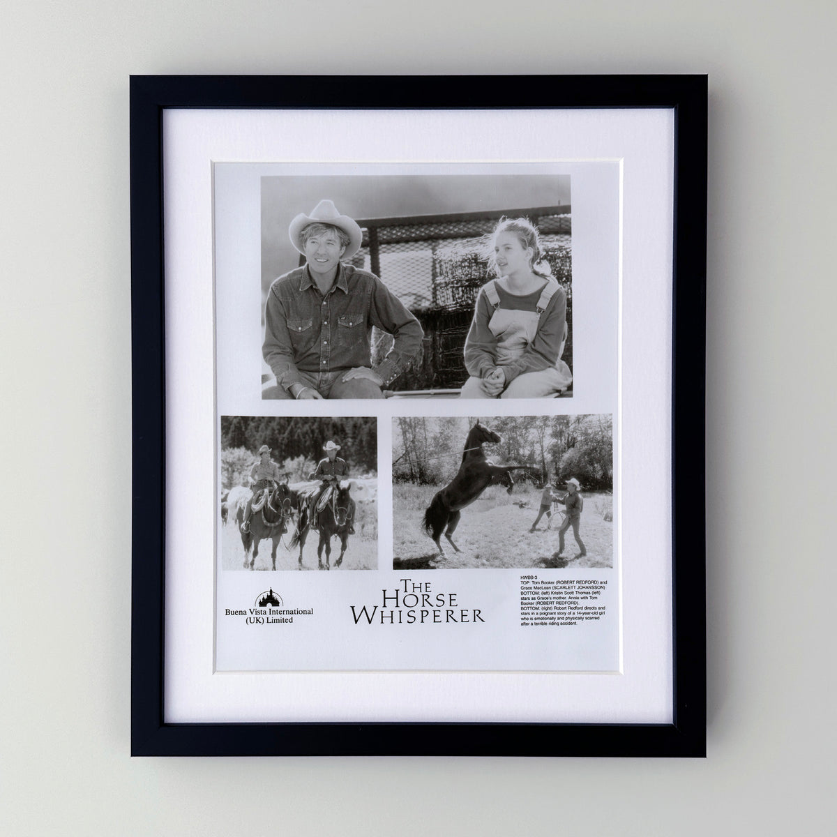 The Horse Whisperer 1998 Film Movie Press Publicity Still Framed