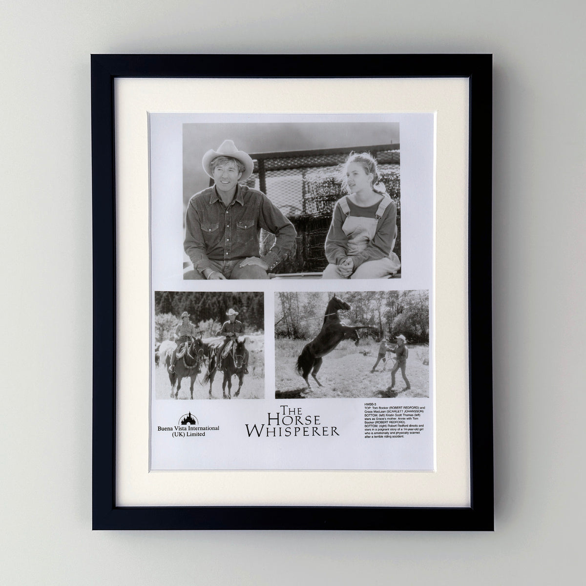 The Horse Whisperer 1998 Film Movie Press Publicity Still Framed