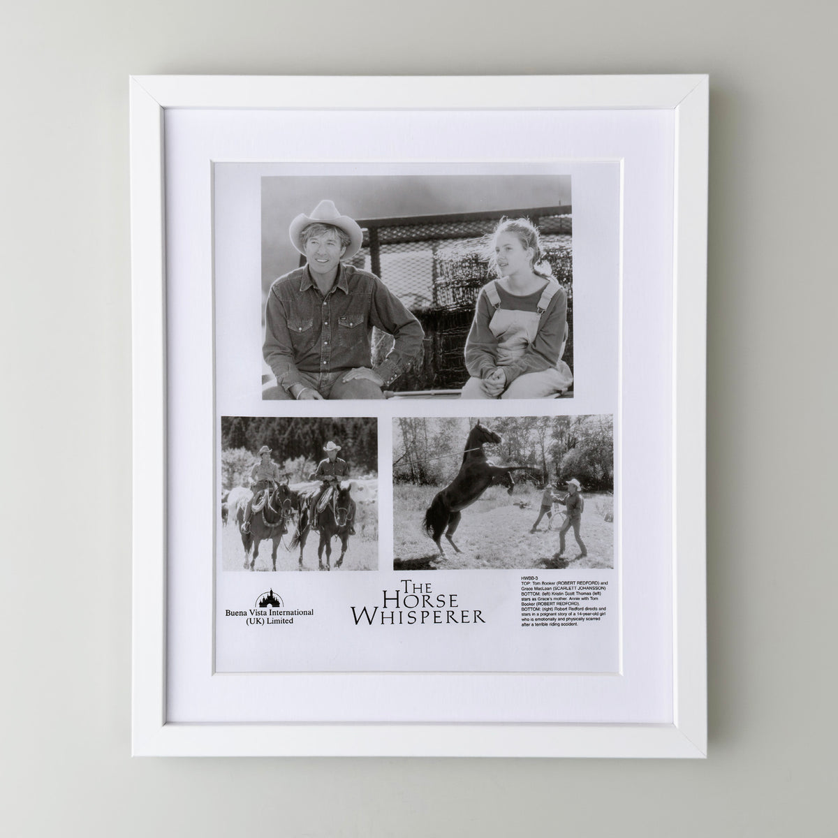 The Horse Whisperer 1998 Film Movie Press Publicity Still Framed