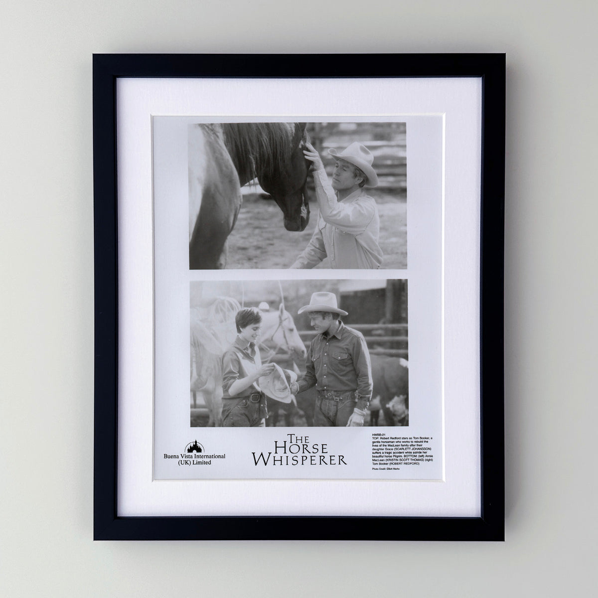 The Horse Whisperer 1998 Film Movie Press Publicity Still Framed