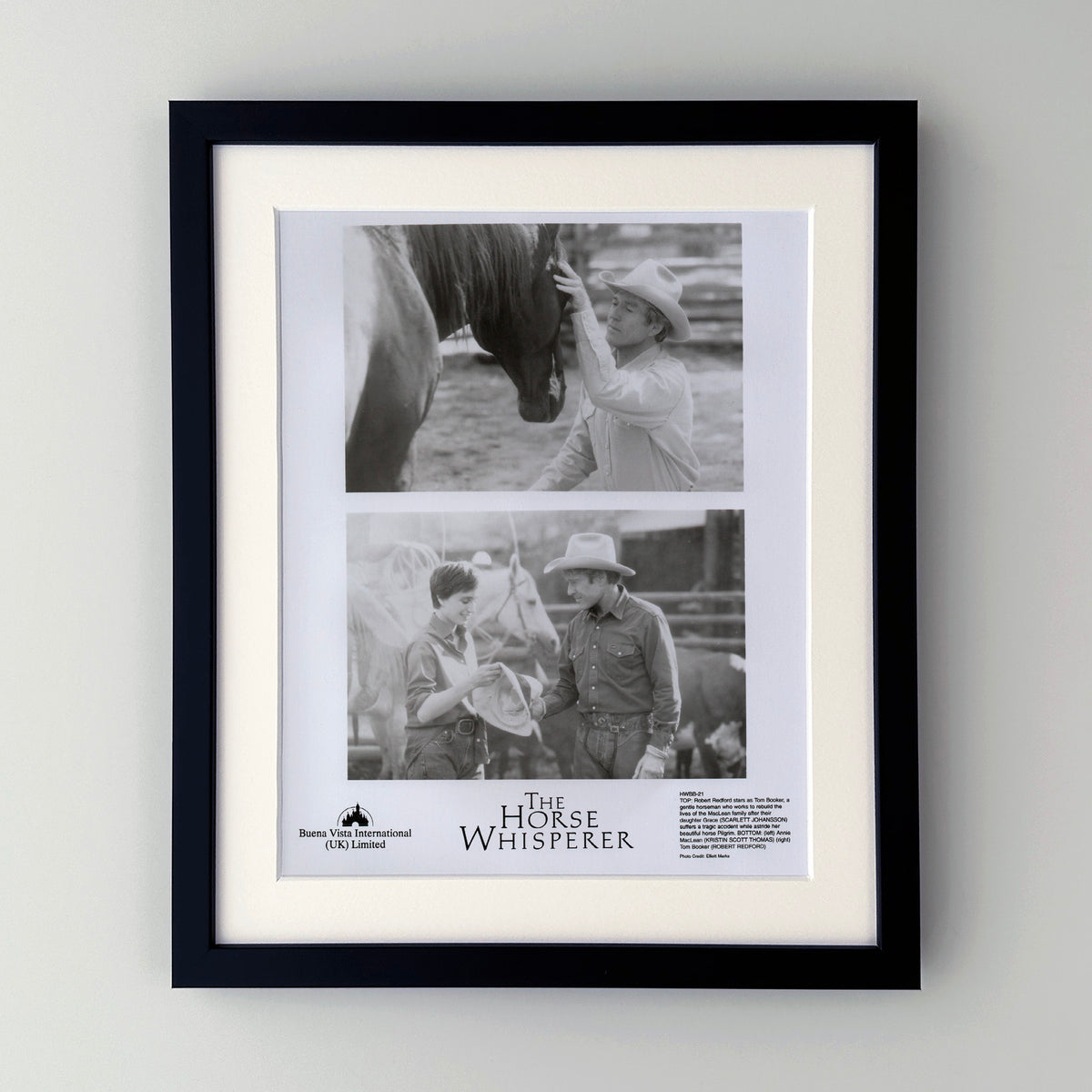 The Horse Whisperer 1998 Film Movie Press Publicity Still Framed
