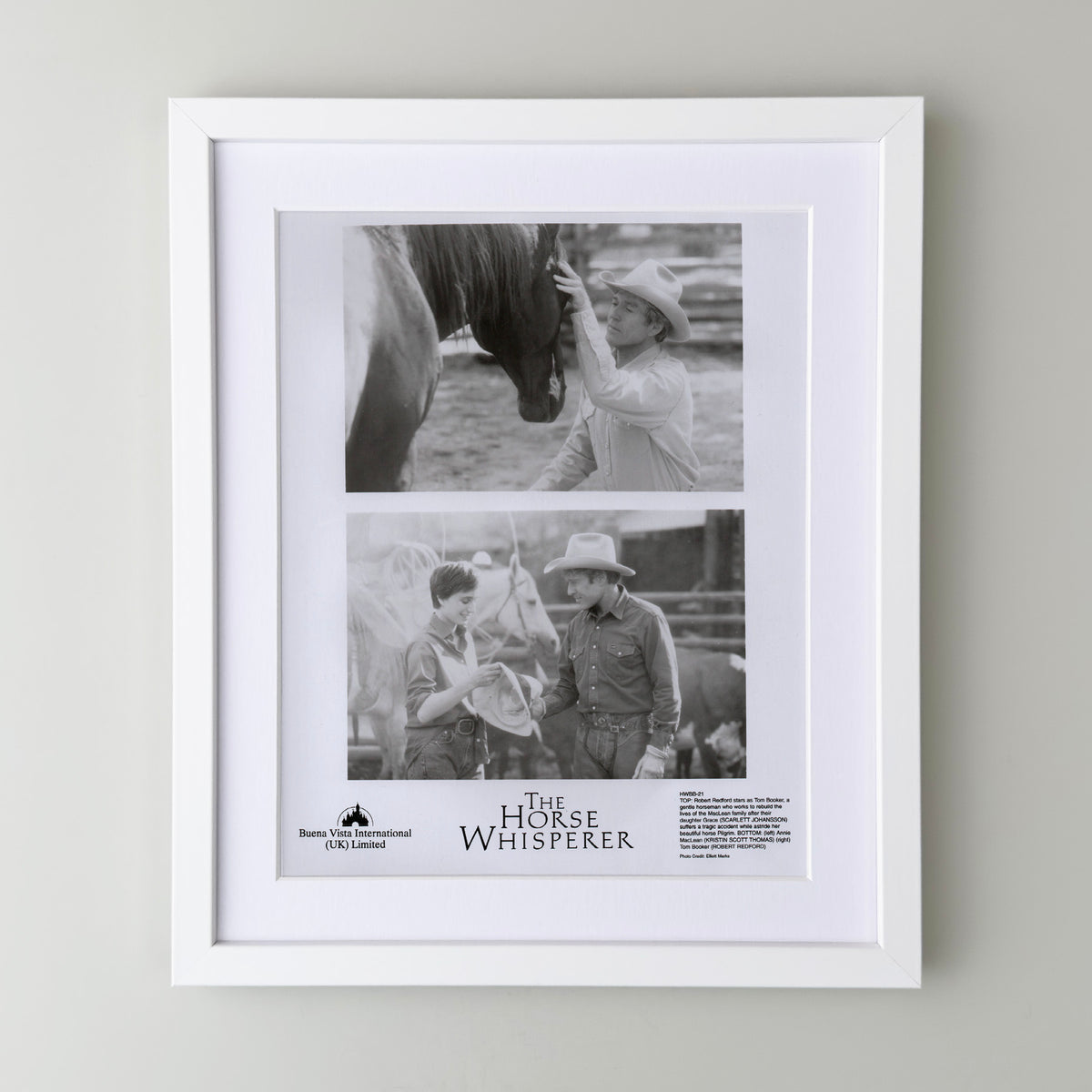 The Horse Whisperer 1998 Film Movie Press Publicity Still Framed