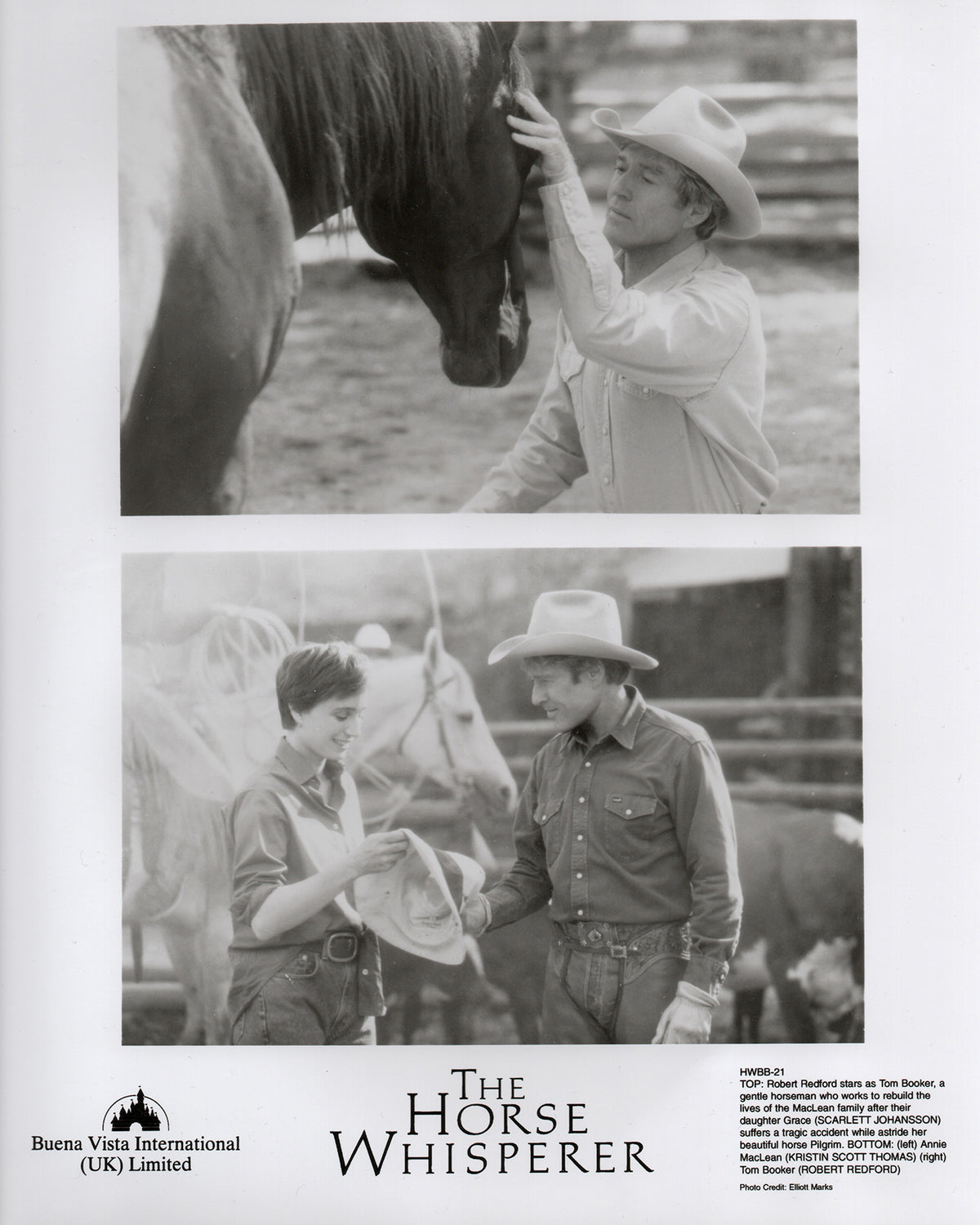 The Horse Whisperer 1998 Film Movie Press Publicity Still Framed