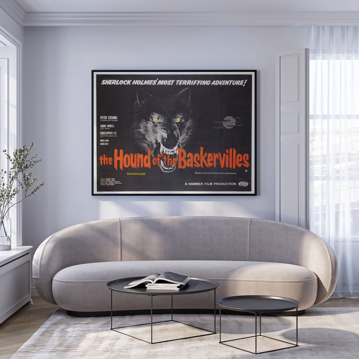 The Hound of the Baskervilles 1959 UK Quad Film Movie Poster Hammer Horror