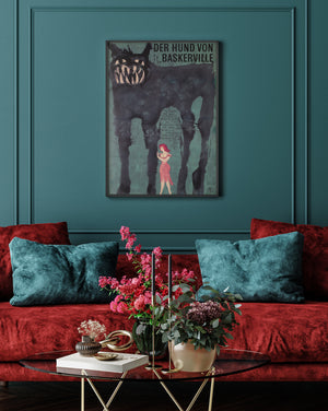 The Hound of the Baskervilles 1964 East German A1 Film Poster Schleissing Grouppe