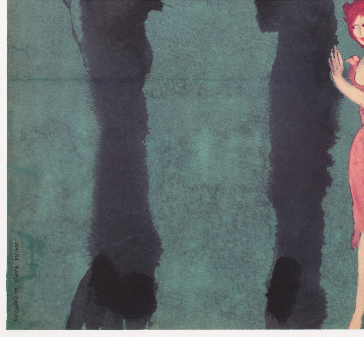 The Hound of the Baskervilles 1964 East German A1 Film Poster Schleissing Grouppe - detail